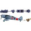 Tamiya 1/48 Военная миниатюра Серия №33 Немецкий армейский самолет-тягач Kettenkrad Набор для буксировки Пластиковая модель 32533