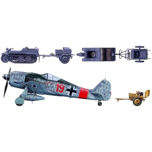 Tamiya 1/48 Военная миниатюра Серия №33 Немецкий армейский самолет-тягач Kettenkrad Набор для буксировки Пластиковая модель 32533