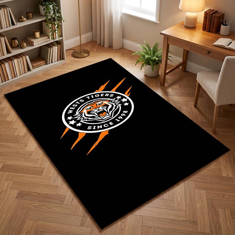 Wests Tigers (1) Office carpets suitable for living rooms bedrooms offices and kitchens a gift for modern home decor