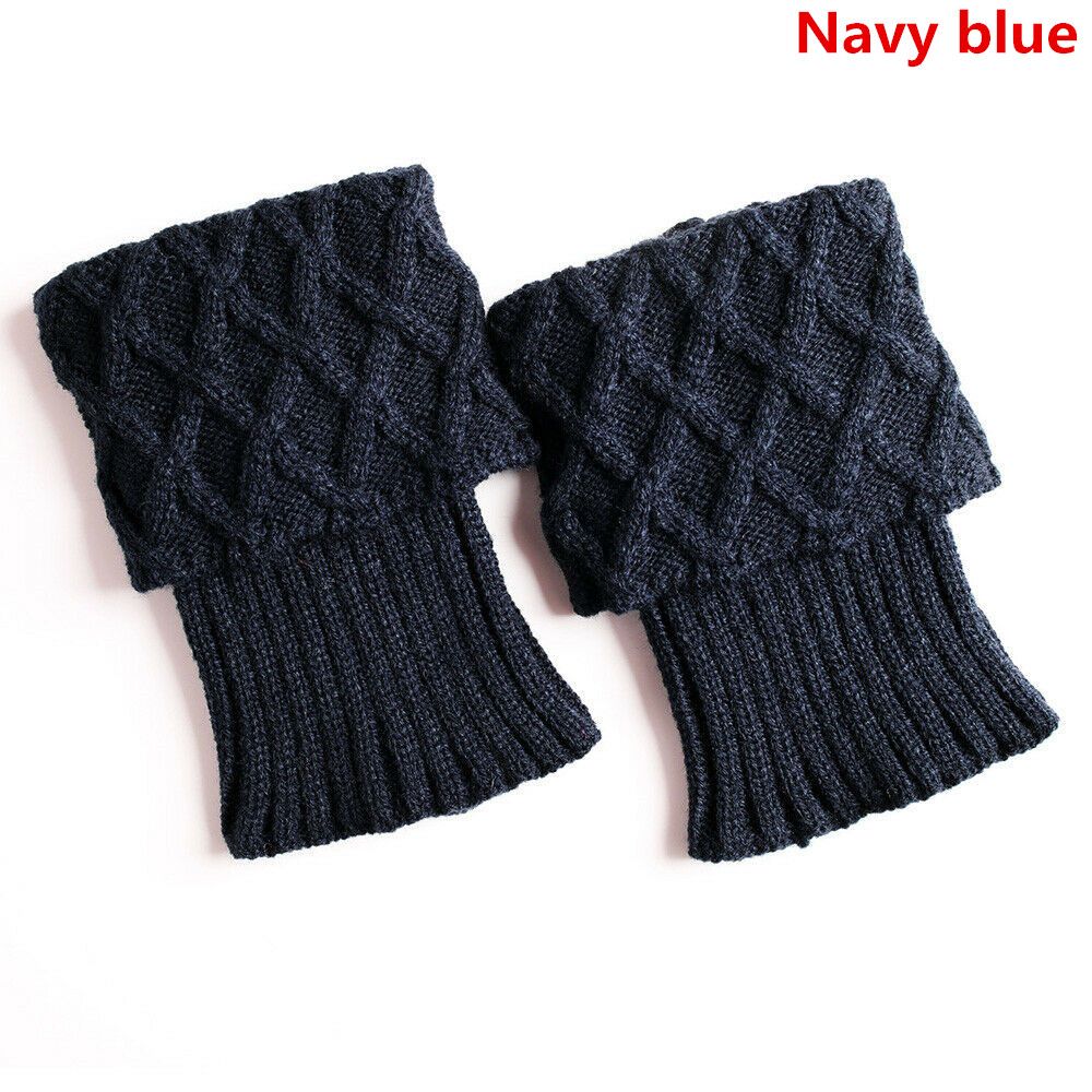 Winter Soft Short Warm Leg Warmers Boot Socks Ankle Warmer Knitted Socks