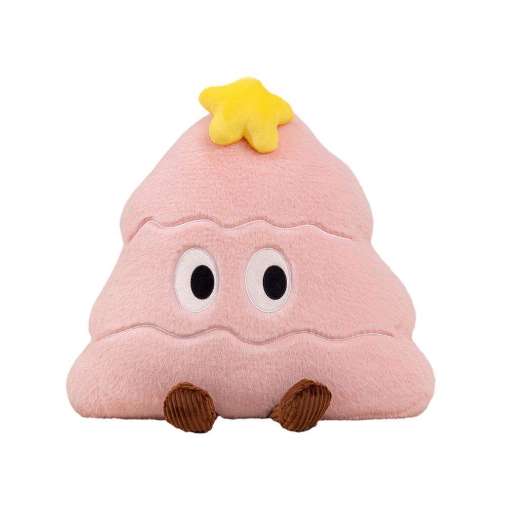 Christmas Tree Plush Pillow Blanket Cartoon Tree Shape Throw Pillow Stuffed Plushie Hugging Cushion Living Room Decoration