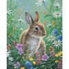 Full 5D Diy Diamond Painting Flower Bunny Diamond Embroidery Full Lay Cross Stitch Home Decor Handmade Gift