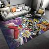 "Anime Style Carpet with Heroic Characters and Vibrant Colors Design" Suitable for use as an anti-slip for living room bedroom sofas