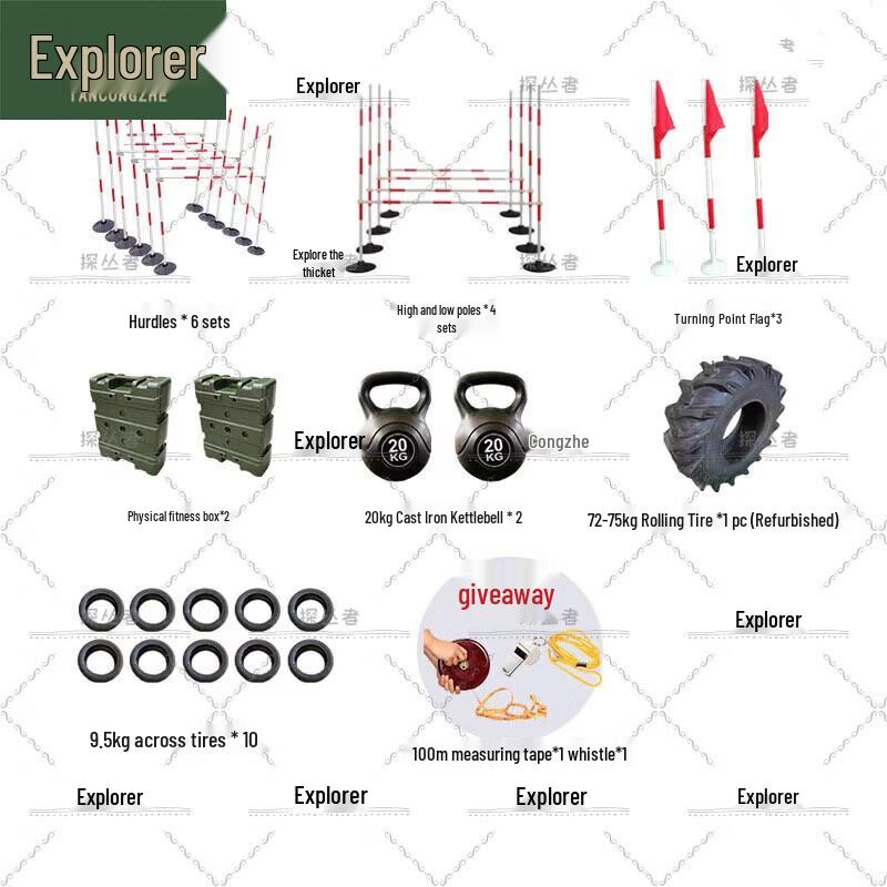 Explorer 400m Obstacle Course Training Equipment
