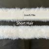 1M Sewing DIY Craft Plush Fur Stripe Furry Fluffy Faux Rabbit Fur Tape Trimming Ribbon