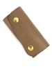 Leather Snap Button Key Case F 18 (Il Bisonte) (L) 5412305250 006 (Free) (Middle Gray)