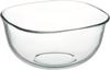 Iwaki BC334 Glass Outer Diameter 20 X Heat-resistant Bowl, Square, 20cm, 2.2L