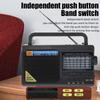 Portable FM/AM/SW Radio Full Band Radio Receiver TF USB MP3 Music Player with 3.5mm Headphone Jack Support AC 220V/3*D Battery