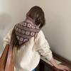 Snowflake Jacquard Wool Headscarf Y2K Knitted Scarf Elegant Printed Turban  Scarf Accessories