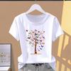 Asian Size-Print Ladies Music Love Trend Style Cute Lovely Female T Clothing Casual Women's Summer Top Fashion Graphic Tee Short Sleeve T-shirt