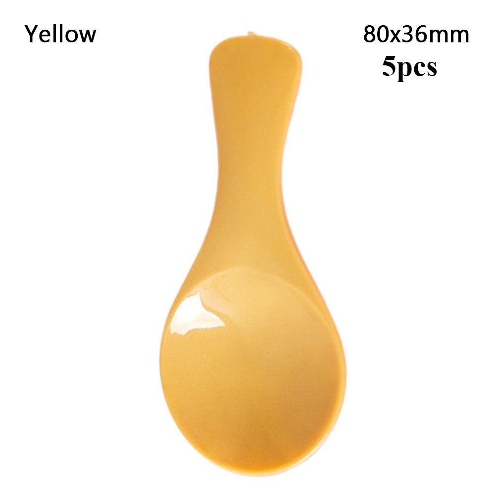 5/10pcs ABS Plastic Vintage Cutlery Spoon Mini Simulation Spoon  Dollhouse Miniatures Decoration