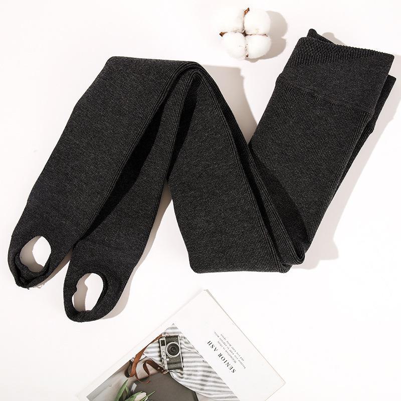 Утолщенные зимние колготки из овечьего флиса для девочек - теплые бархатные полосатые леггинсы