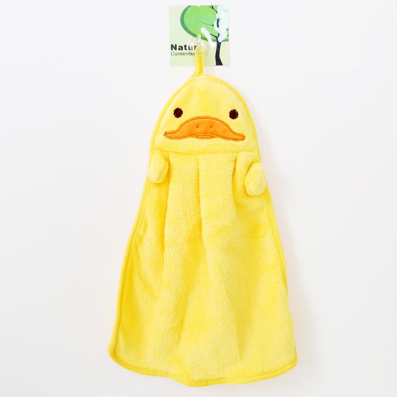 Корейское милое мультяшное детское полотенце из микрофибры для рук