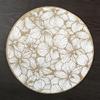 Eco-friendly round Japanese minimalist wind fringed placemat table mat coaster natural color jute modern minimalist