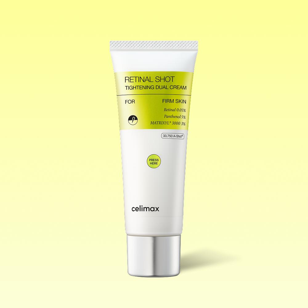 CELIMAX Крем-сыворотка с ретиналем Vita-A Tightening Dual Cream 50 мл - Уход за порами, Корейский