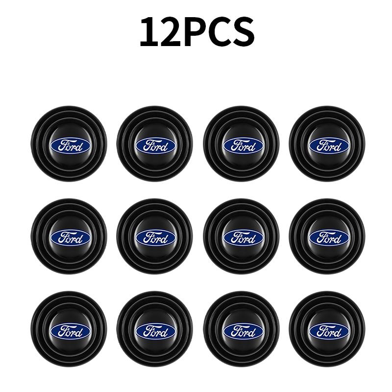 Car Silicone Door Shock Stickers Absorber Soundproof Buffer Pad Accessories For Ford ST Focus Fiesta Mondeo Kuga Mustang Escort