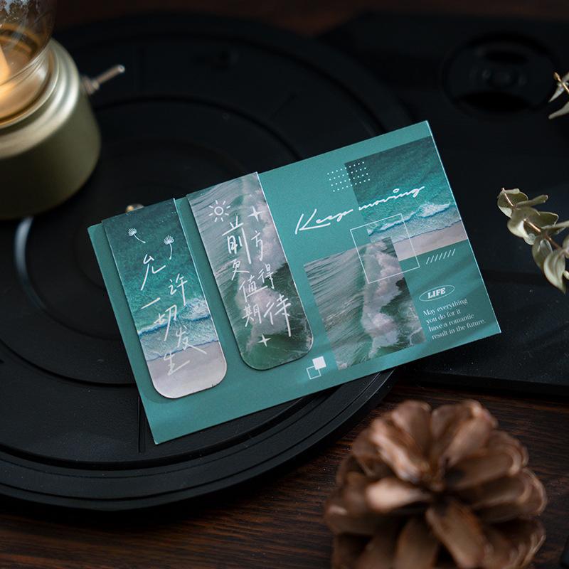 2/4/5 шт./набор Китайская ретро закладка Бамбук Лотос Журавль Пейзаж Закладка для подарка учителю Винтажная эстетическая магнитная закладка