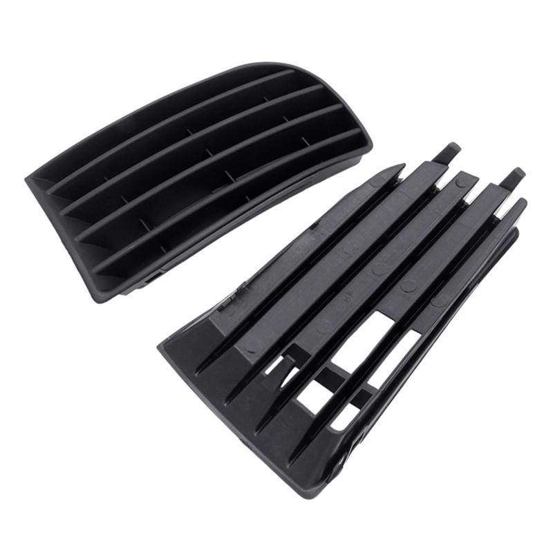 2Piece Car Front Bumper Fog Light Grille Without Holes Fog Light Cover Replacement Accessories For VW Golf 5 MK5 2005-2009