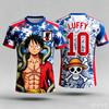 Япония One Piece Луффи Футбольная Майка Мужская Футболка Детская Футбольная Специальная Майка Комплект Взрослый Мужская_Женская Толстовка