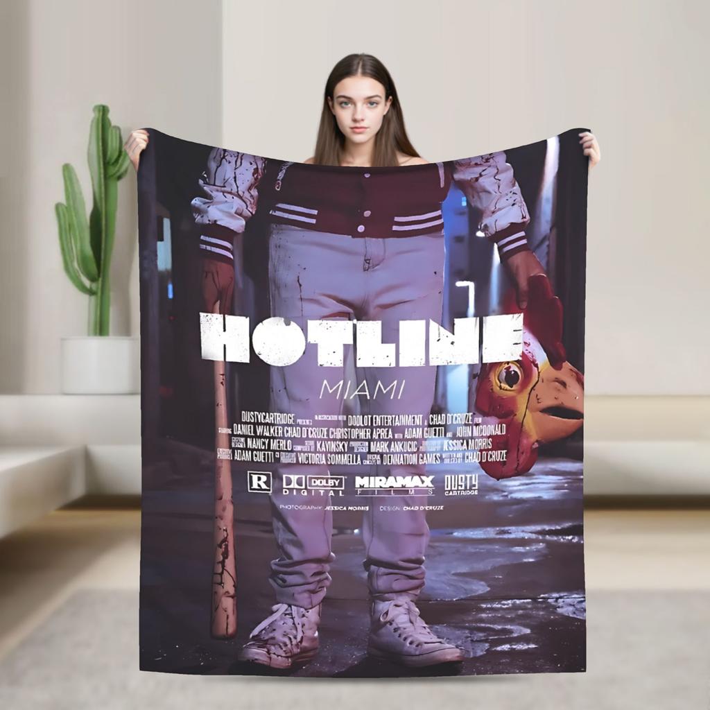 Invader Zim Movie Blanket Soft Aesthetic Plush Throw Blanket For Bedroom Airplane Travel Flannel Bedspread Bed Cover