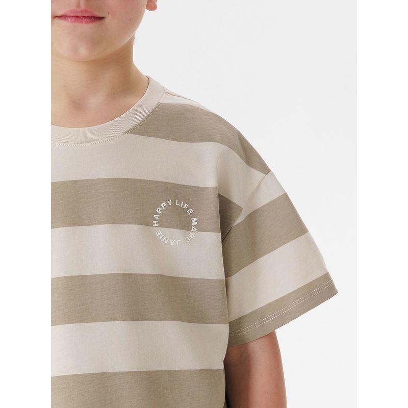 Mark Jenny Boys' American Casual Striped Short-Sleeved T-Shirt Kidsren's Top 2026 Summer New Style 550629