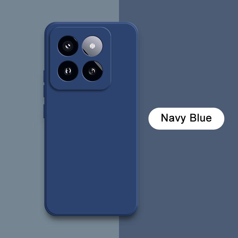 Square Liquid Silicone Case Cover for Xiaomi Mi 14 Pro Soft Waterproof Mobile Phone Armor Xiaomi14 Mi14 14Pro Luxury Accessories