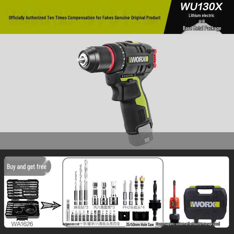 Wickes Умный Беспроводной Мини-Дрель WU135: Электрическая дрель-шуруповерт с литиевой батареей 50 Н