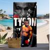 Быстросохнущее пляжное полотенце с принтом Майка Тайсона, супервпитывающее, мягкое, легкое, банное полотенце для бассейна, летних путешествий