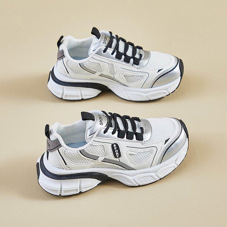 Женские кроссовки, дышащие туфли на плоской подошве для женщин, кроссовки для бега, летние новые повседневные кроссовки для тенниса, женские кроссовки на толстой подошве