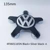 DKRSE1 For VW Volkswagen Jetta MK5 Golf 4pcs 135mm Volkswagen Golf Polo Car Wheel Center Caps 5Pins Rim Hub Cover Hubcap Logo Badge Emb