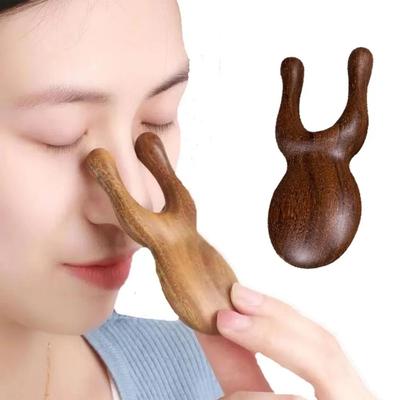 Устройство для красоты носа, расческа из черного дерева, массаж лица и носа, подтяжка глаз, портативный инструмент для высокого и прямого носа