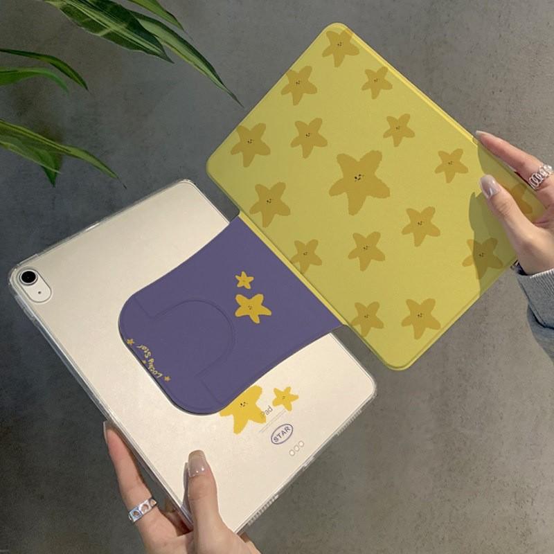 IPad Air 6 5 4 Case 10.9 Inch Pro 11 Mini 7 8 9 With Stand Anti-Slip Cartoon Flip Cover Acrylic Shell