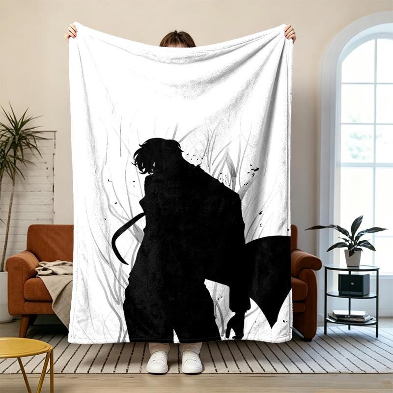 Solo Leveling Soft and comfortable flannel Suitable for sofas living rooms outdoor camping travel and also makes a great anniversary gif