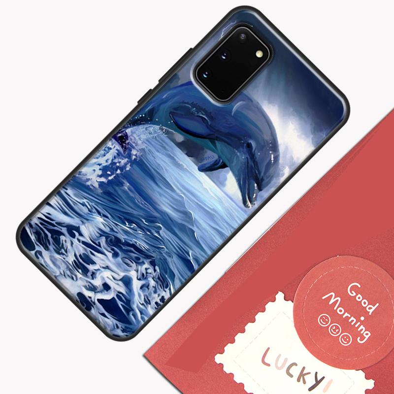 Милый Чехол для Телефона с Дельфином и Океаном для Samsung Galaxy S26 S25 Ultra S20 S21 S22 S23 S24 S10 Plus S25 FE Защитная Крышка