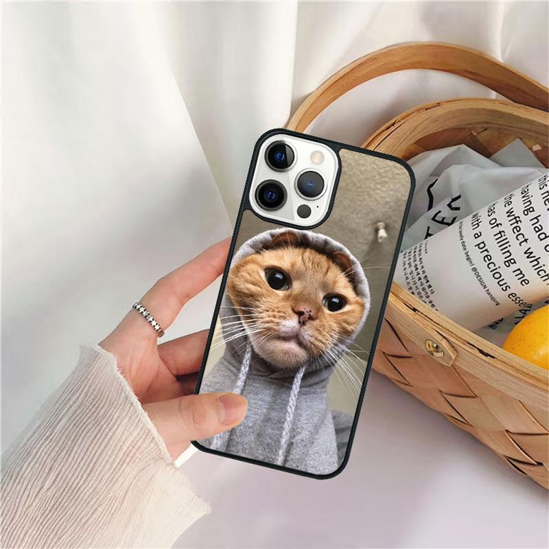 Милый питомец Милое животное кошка Чехол для телефона Для iPhone 17 Air 16 15 14 11 12 13 Pro MAX Plus coque Чехол-оболочка