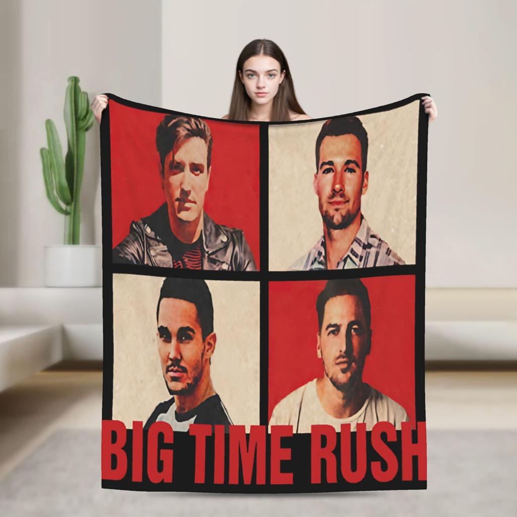 Плед Big Time Rush Country Music Tour 2025, зимний, супермягкий, для гостиной, покрывало для кровати, чехол для дивана-кровати