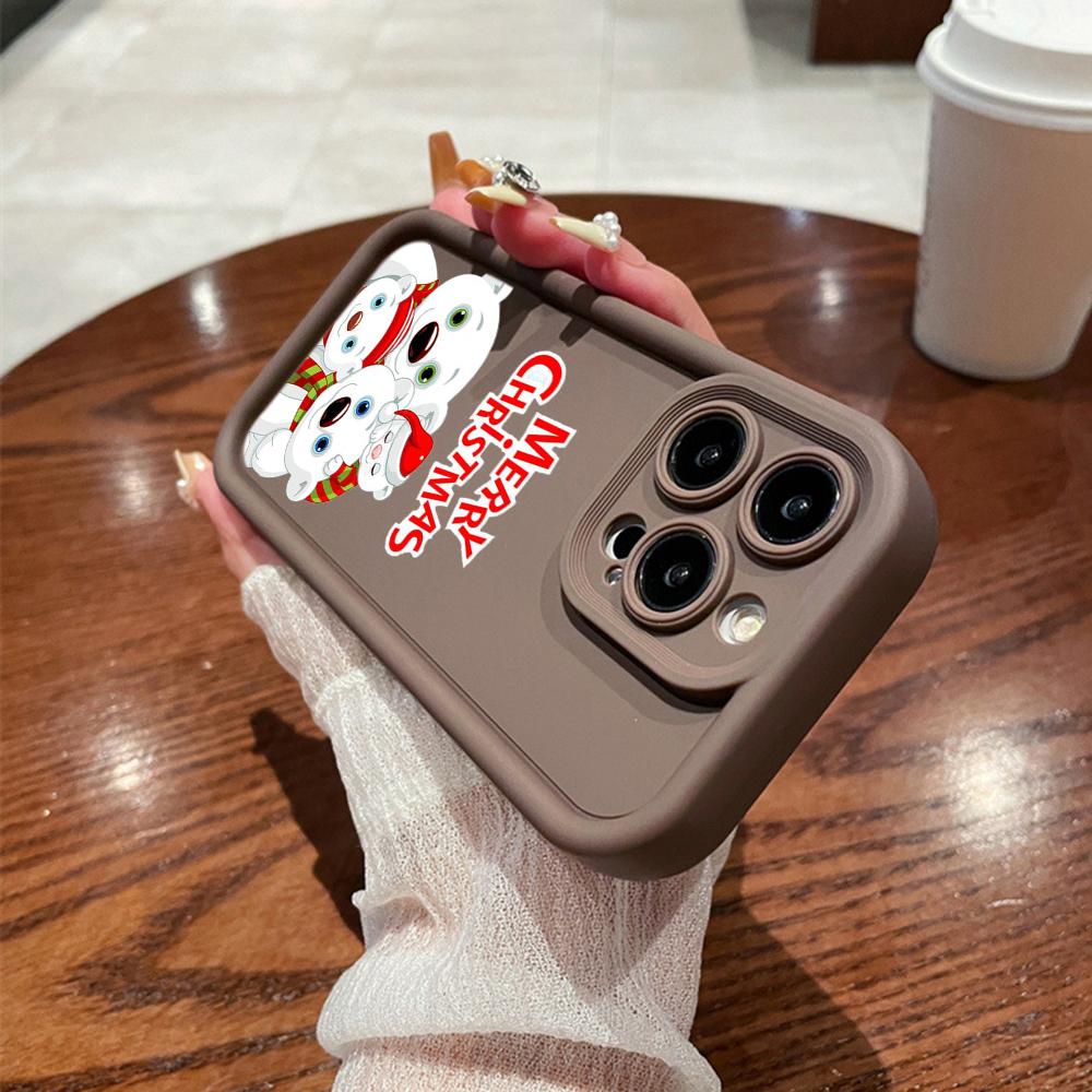 N101 Merry Christmas art Soft Angel Eyes Phone Cases для iPhone 16 15 14 13 11 Pro Max 8 7 6s Plus 12 mini XR XS Max SE Shockproof Cover
