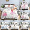 Dancing Girl Ballet Girls Comfortable Duvet Quilt Cover Pillowcase Bedding Set Children Bedroom Decoration Home Textile