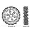 6in Mecanum Wheel Metal Right with 16pcs TPU Rubber Rollers Industrial Robots Parts