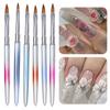 Кисть для дизайна ногтей, градиентные цветные советы, дизайн, изысканная мода, гель-лак для ногтей, живопись для домашнего использования