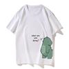 T-shirt Matches Dinosaur Pair T-shirt  2024 Summer High Quality Free Time Short Sleeves T-shirt for Girlfriend Girl