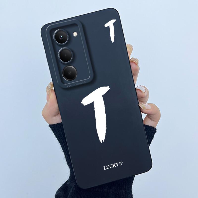 For Xiaomi Redmi 15 5G Cover Case Cute Initial Letters Couple Silicone Soft Matte Phone Bumper for REDMI15 5G Shockproof Casing