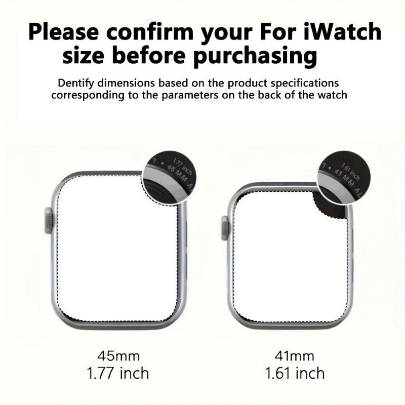 10pcs TPU Clear Smartwatch Screen Protect Film For iWatch 38 40 41 42 44 45 49mm Ultra/Se/10//9/8/7/6/5/4/3/2/1 Series
