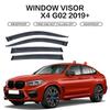 Козырек на окно автомобиля для BMW X4 F26 G02 Защита от дождя Дефлекторы Тент Накладка Молдинг Внешняя полоса Боковая хромированная накладка на окно Аксессуары