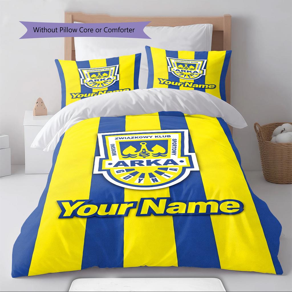 Name Custom ARKA GDYNIA TAPETA Pattern Bedding Set Quilt Cover Pillowcase Home Decor Gift (1 * duvet cover + 2 * pillowcase, without core)