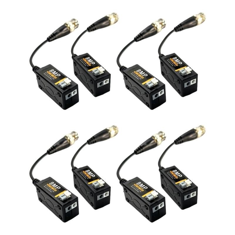 Professional BNC To Networking Cable Converter Supports 8MP Video With Strong Interferences proof