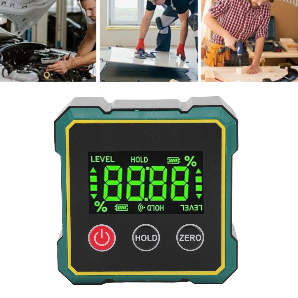 Цифровой угломер с магнитной базой, преобразование угла наклона, электронный инструмент для поиска угла с фиксацией данных