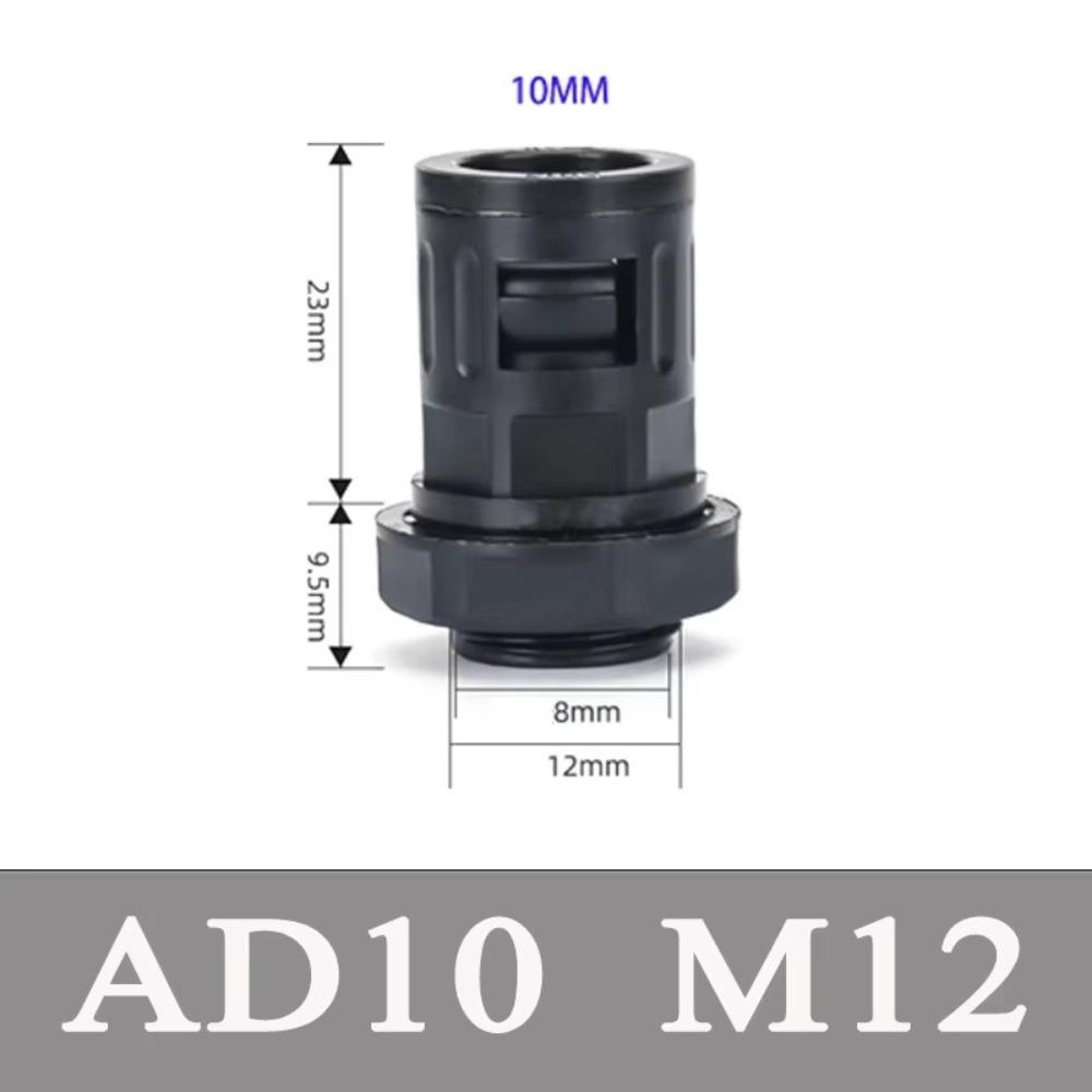 AD13 Plastic Corrugated Pipe Joint Black Multisize Bellows Joint Nylon Joint PP Corrugated Pipe