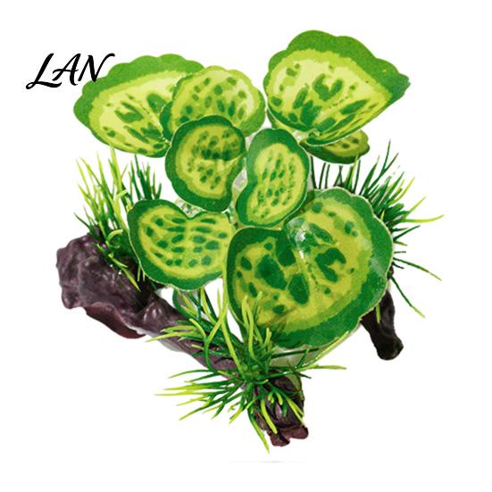 Decorative Tank Plant Accessory Aquarium Artificial Plant, Realistic Plastic Plants, Underwater Faux Greenery, Durable Waterproof Decor Fish