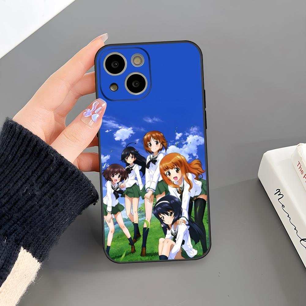 Чехол для телефона Girls Und Panzer для iPhone 16 Plus 15 14 Pro Max 13 Mini 11 12 Xr X Xs 6 7 8 SE Plus Задняя крышка